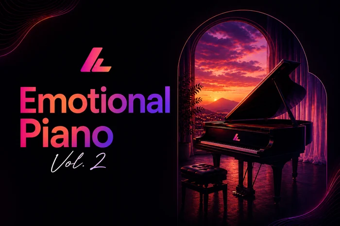 Emotional Piano Vol 2 sound pack by Laruny — 50 WAV melodies and 50 editable MIDI files